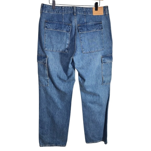 Aritzia Denim Forum The 90s Edie Lo-Rise Cargo Jeans Size 30 100% Cotton - Picture 16 of 16